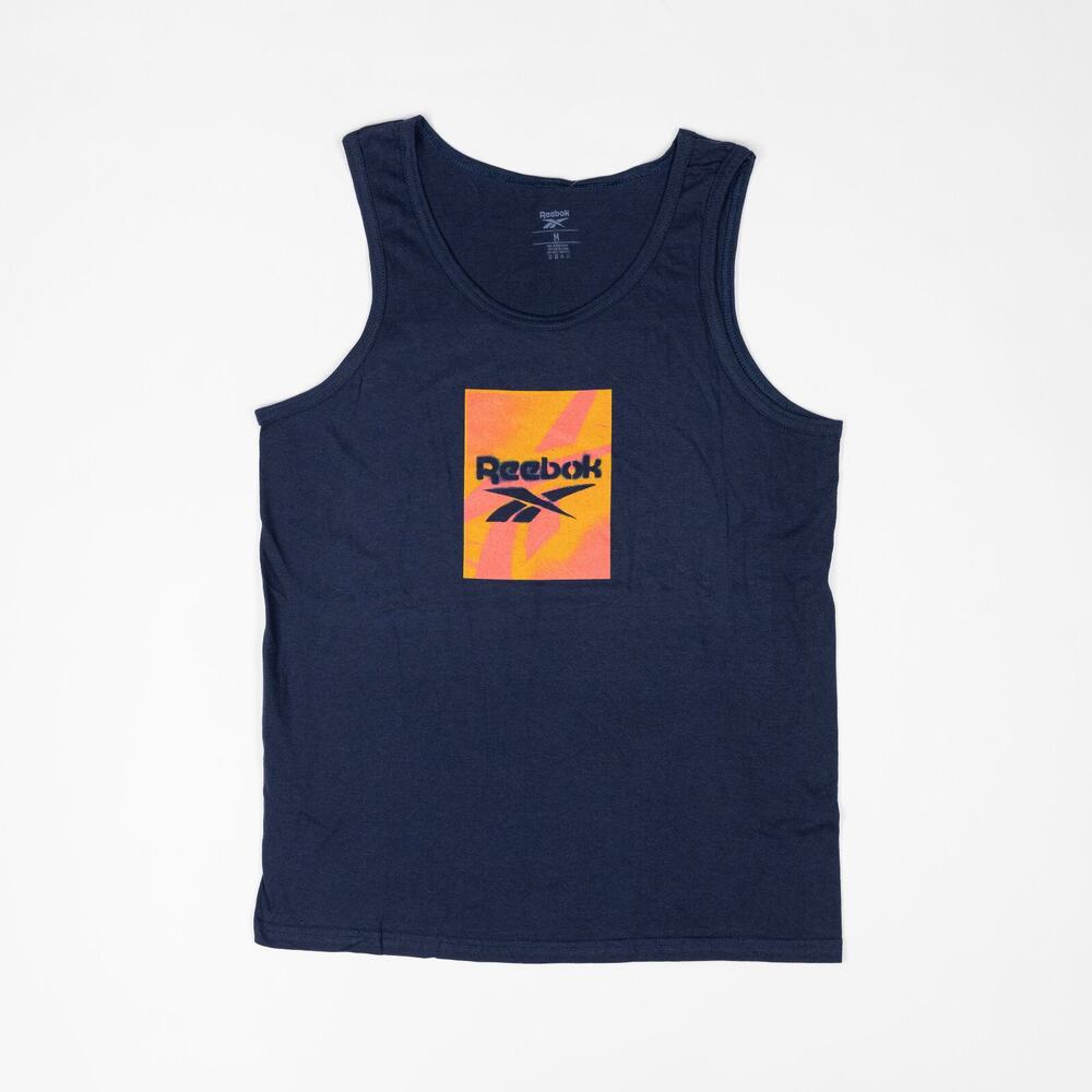 Reebok Men Graphic Tank Navy Size S